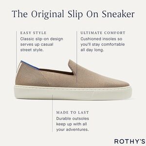 ROTHY’S “ The Original Slip On Sneaker”  Size 5